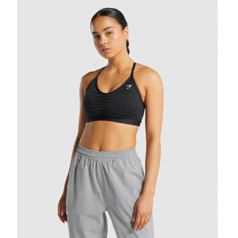Gymshark Ruched Training Sports Bra, Size S.